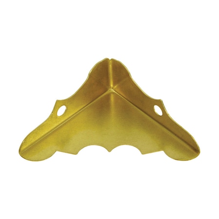 National Hardware National Hardware 9/16 in. H X 1-1/4 in. W X 0.02 in. D Brass-Plated Solid Brass Inside Decorative C N213-454